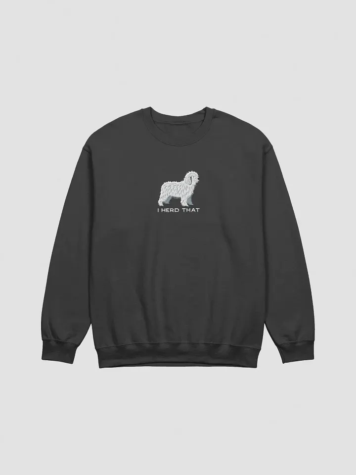 I Herd That Sweatshirt (Embroidered) of a Spanish Water Dog(White) product image (4)