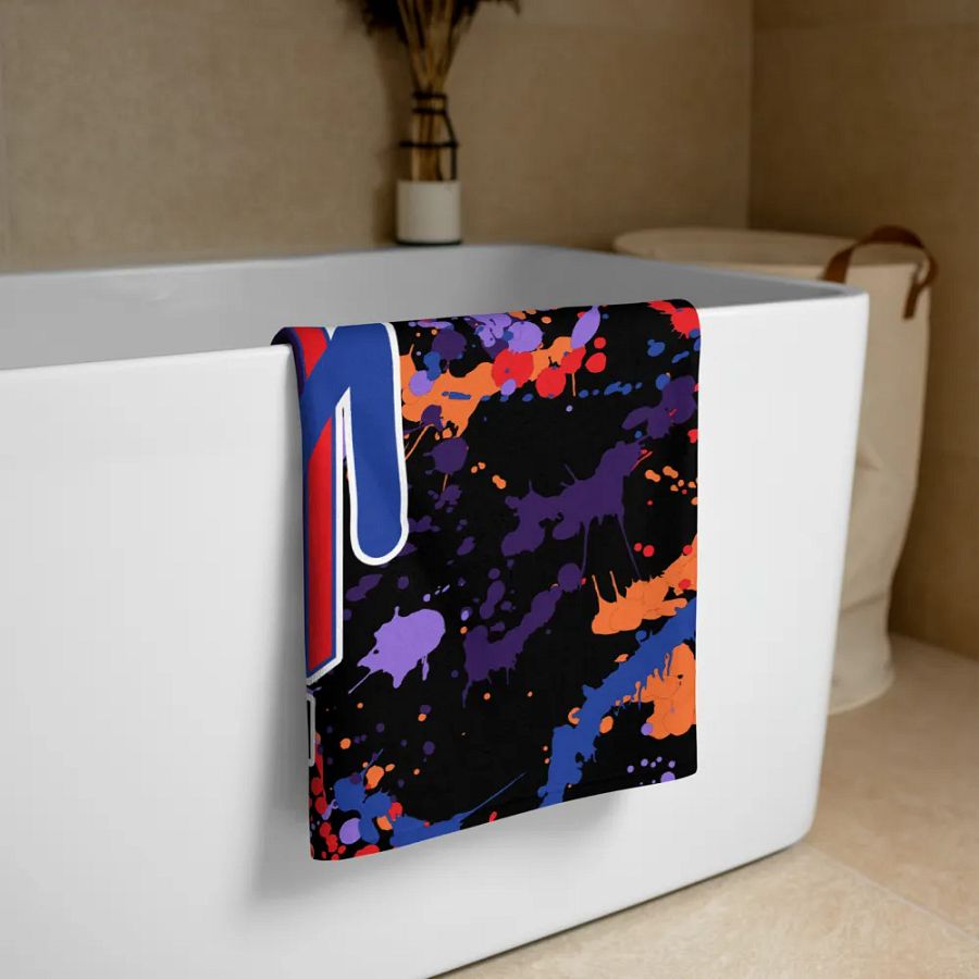Retro Music Beach Towel - Purple product image (3)
