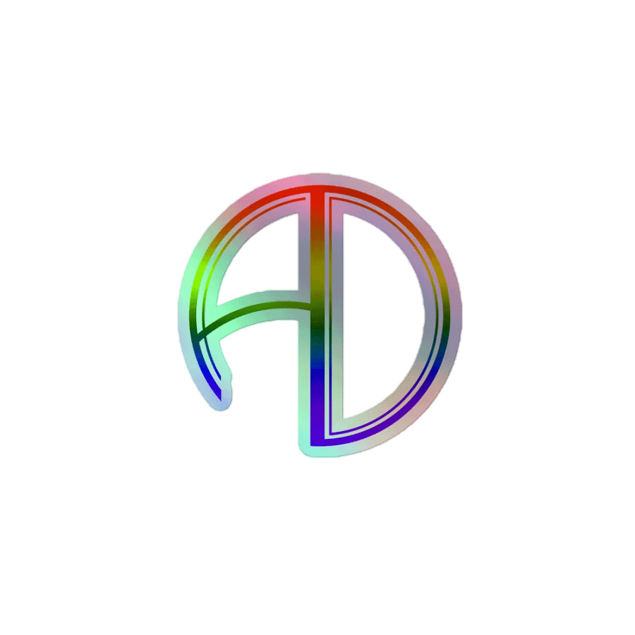Holographic Cutout Rainbow Sticker product image (2)