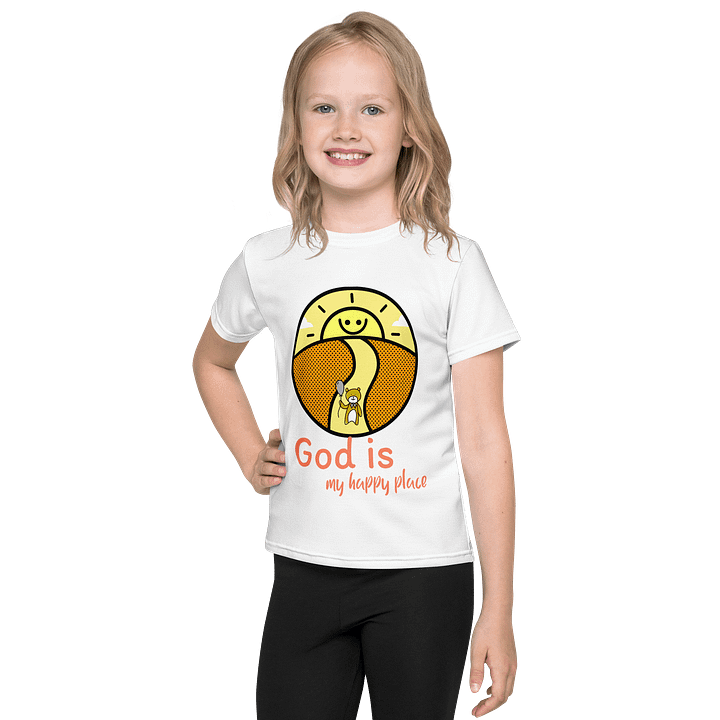 God is my happy place All-Over Print T-Shirt product image (1)