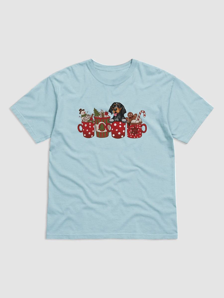 Cute Bluetick Coonhound in a Christmas Cup T-Shirt | Funny Christmas Pup in a Cup product image (9)