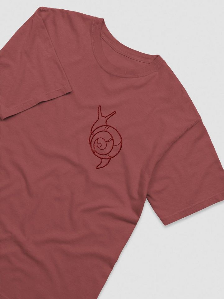 Embroidered Snail Tee - Brick product image (1)