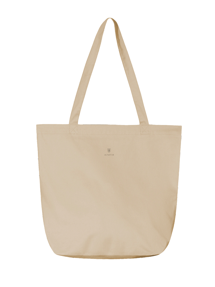 Royal Parody – “Carrying Emotional Baggage” Standard Organic Cotton Tote (16″ × 14.5″ × 5″) | As Never Collection product image (2)