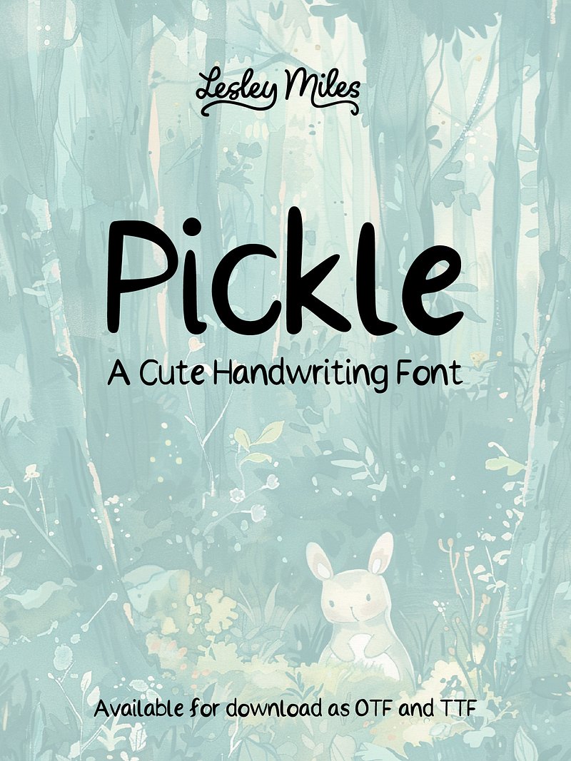 Pickle Handwriting Font