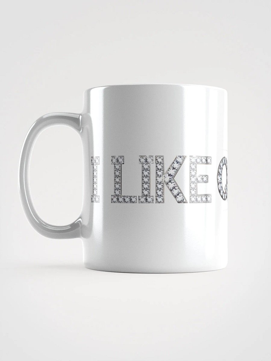 Diamond LIKE Q White Glossy Mug product image (2)