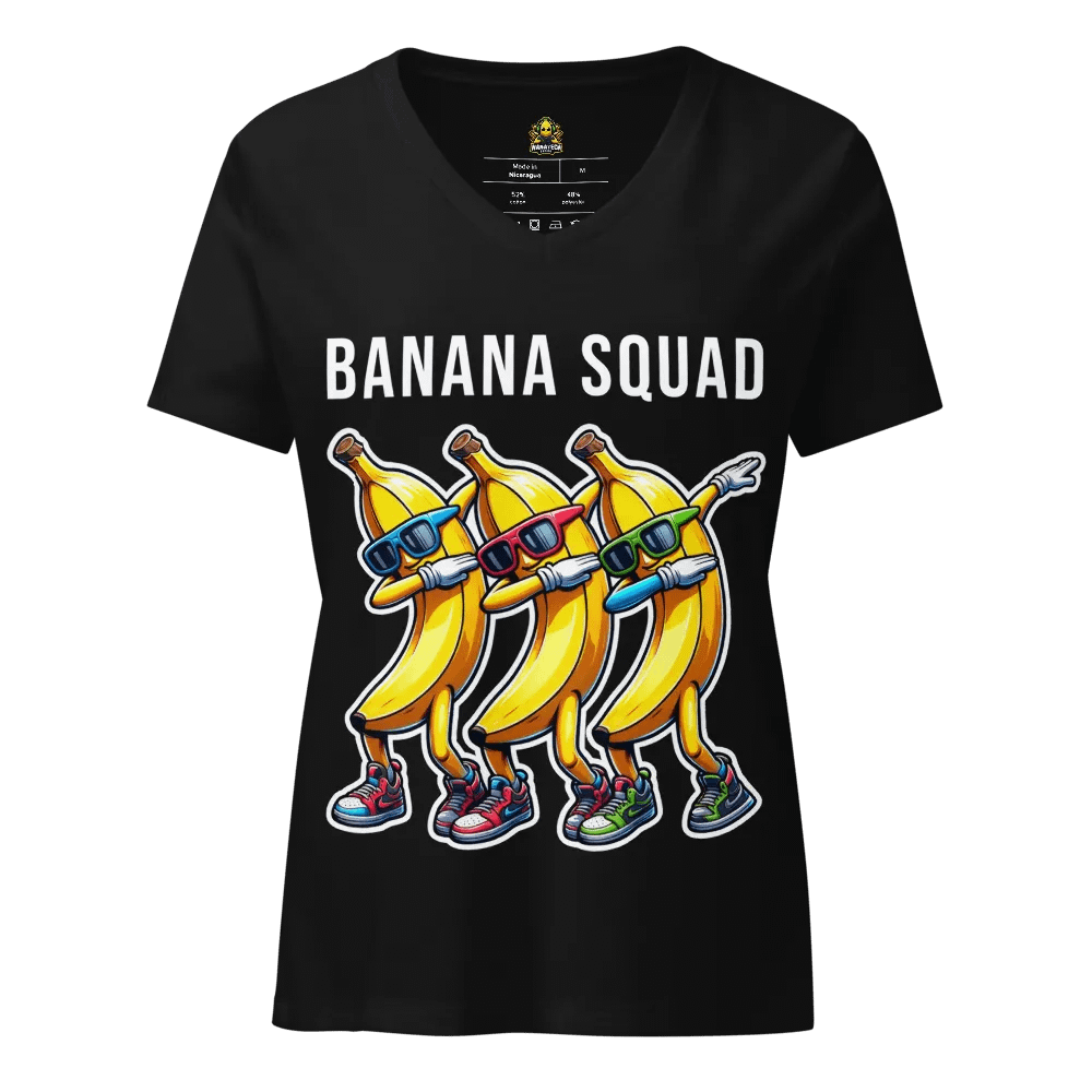 Dabbing Bananas Women's Relaxed V-Neck T-Shirt product image (1)