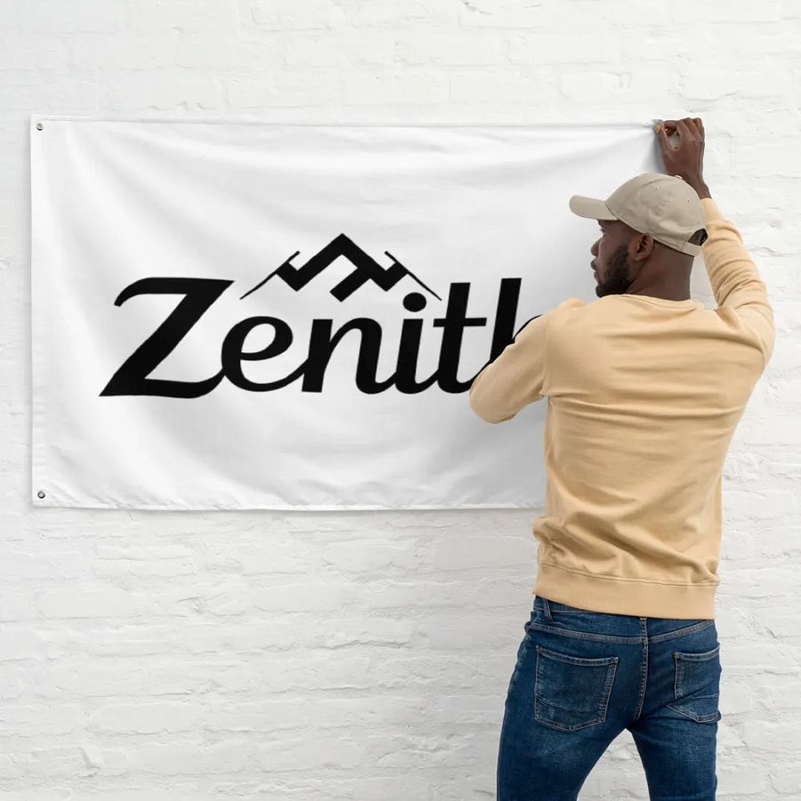 White Zenith All-Over Print Flag with Mountain Design - 34.5x56 inches product image (11)