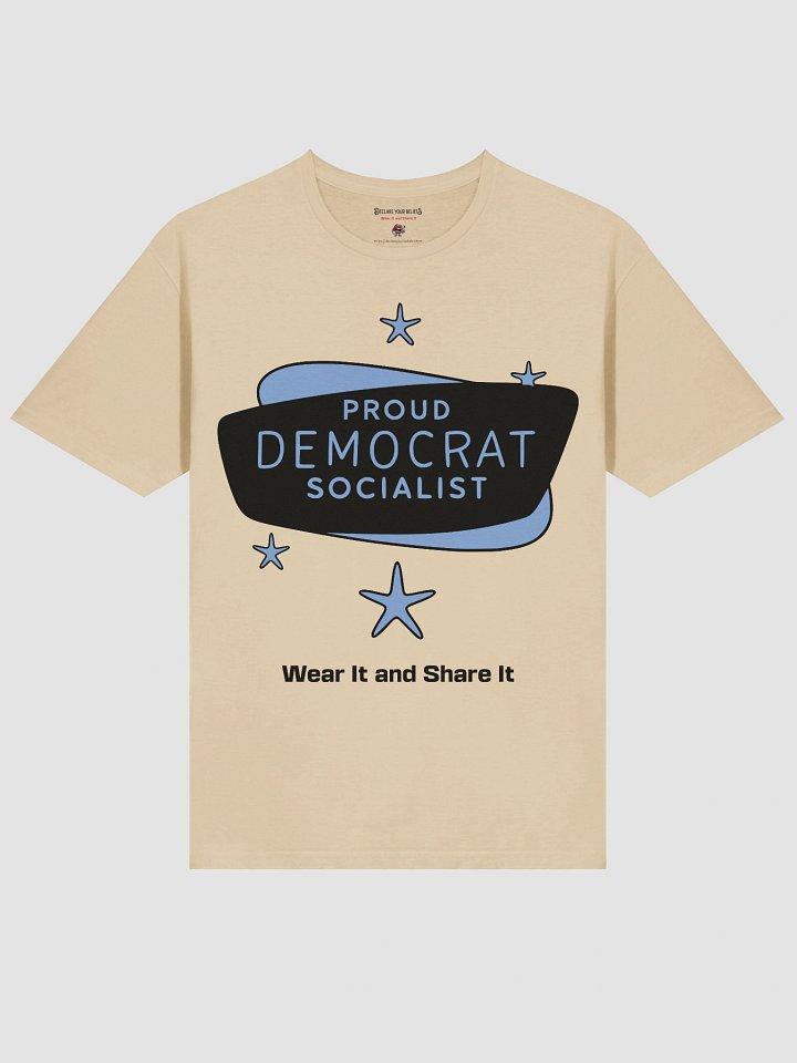 Proud Democrat Socialist Bold Identity Tee (C) product image (2)