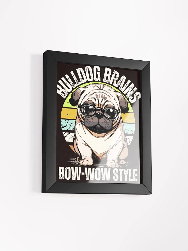 Bulldog Brains Framed Poster product image (3)