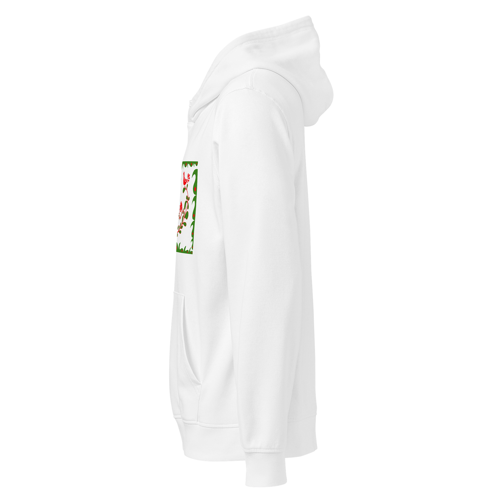 Elegant Hungarian Lovebirds Decorative Organic Hoodie product image (3)