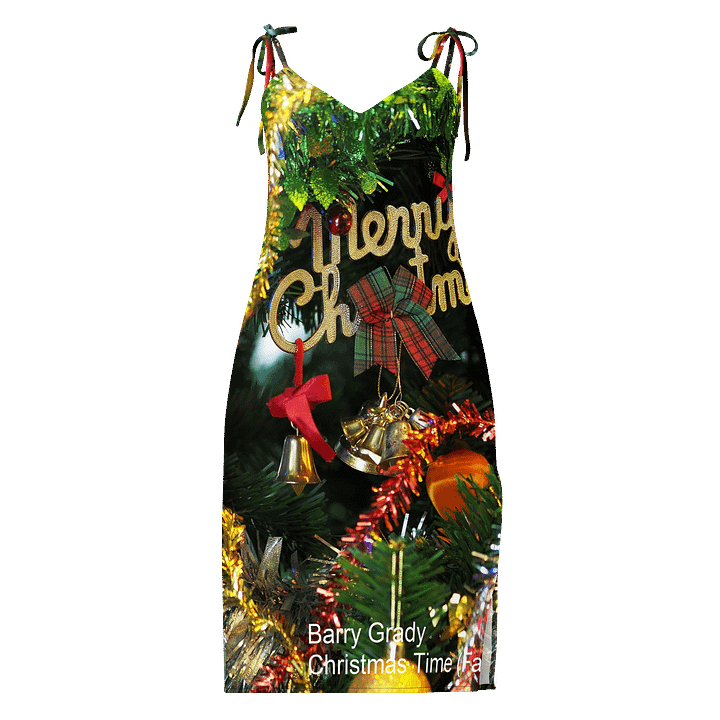 'Christmas Time (Far and Near)' Chiffon Slip Dress product image (2)