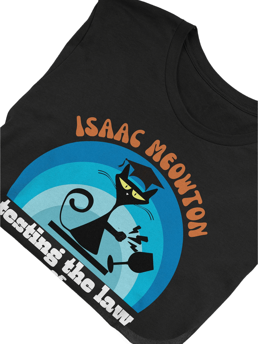 Isaac Meowton Cat Lover T-Shirt product image (4)