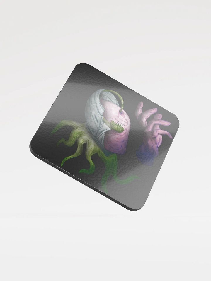 Indigo Reaper Glossed Cork Coaster product image (1)