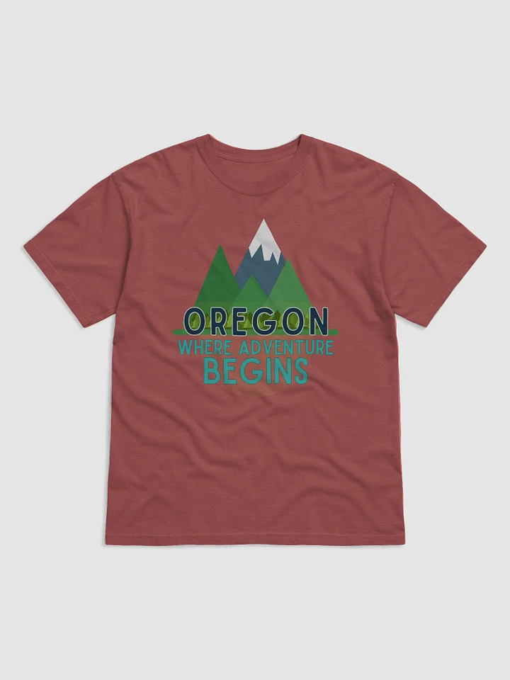 Oregon Adventure Mountain Garment Dyed Heavyweight Tee product image (1)