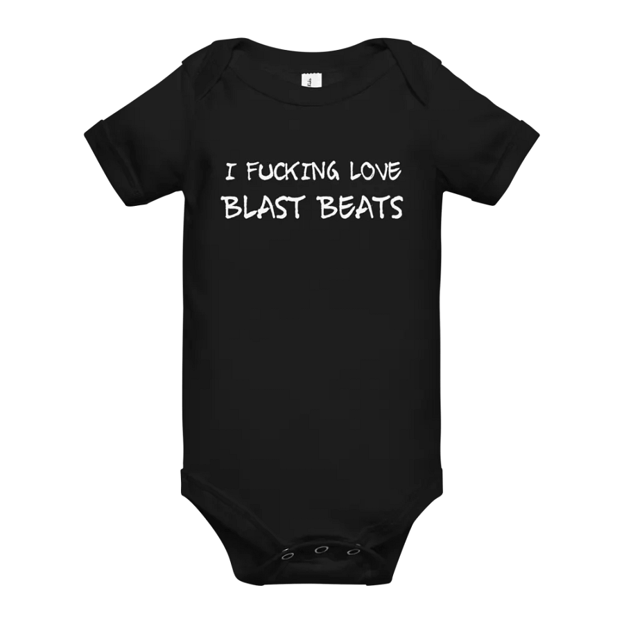 I Love Blast Beats baby onesie product image (13)