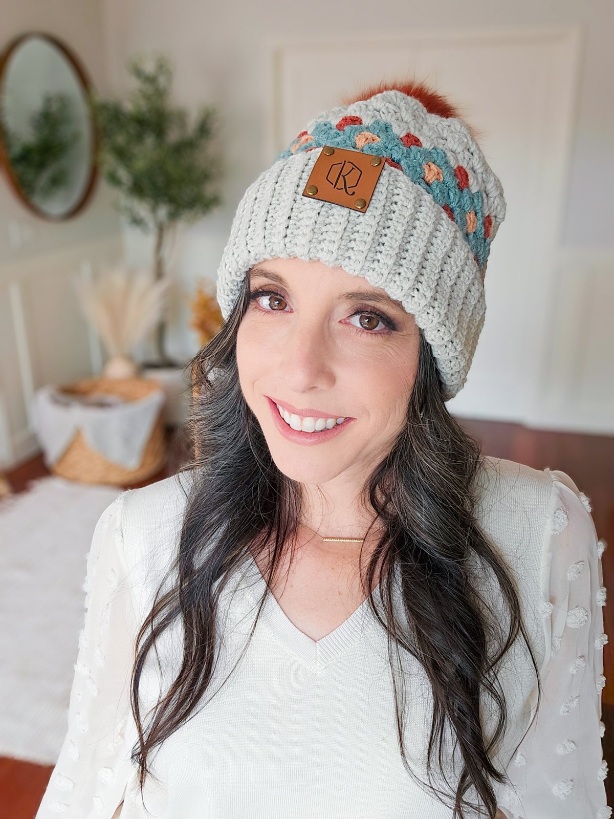 Gemstone Hues Crochet Beanie PDF Pattern product image (3)