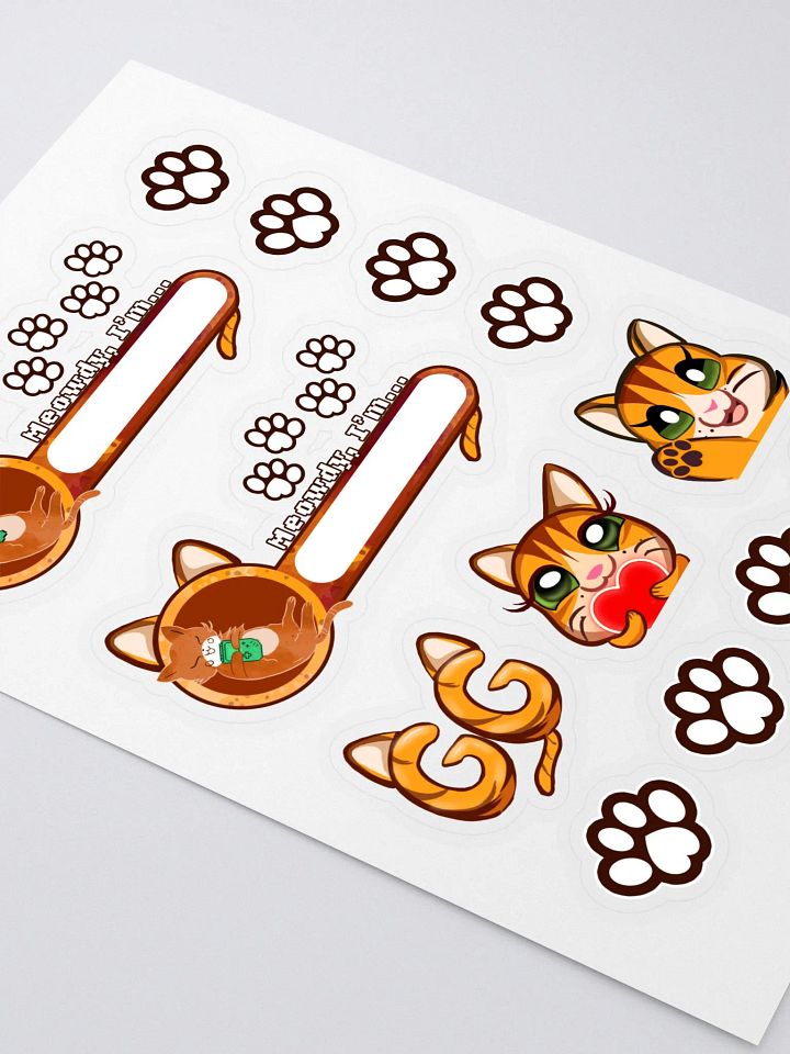 Orange Kitty Gaming Stickers product image (2)