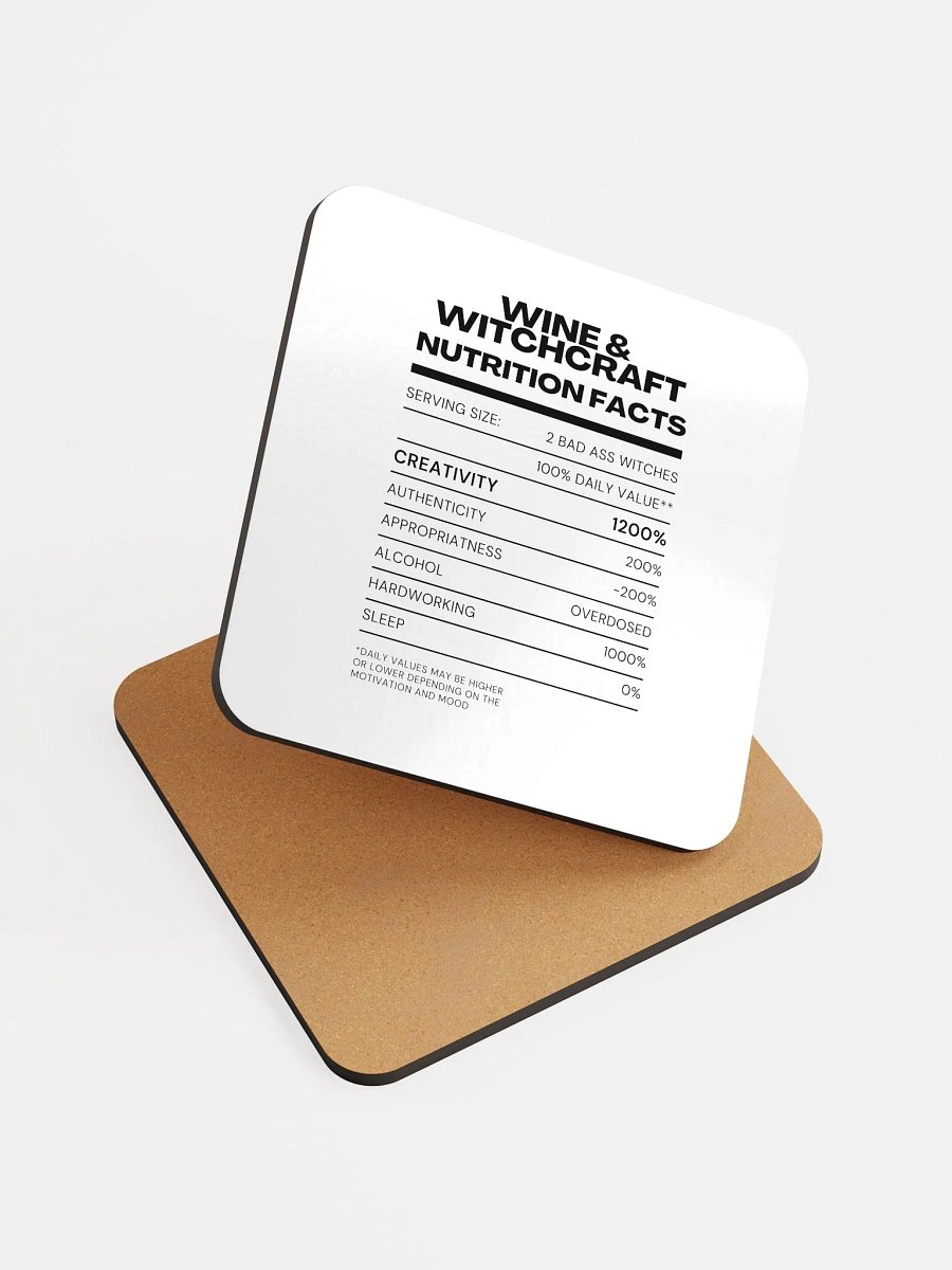 Nutrition Facts Coaster product image (6)