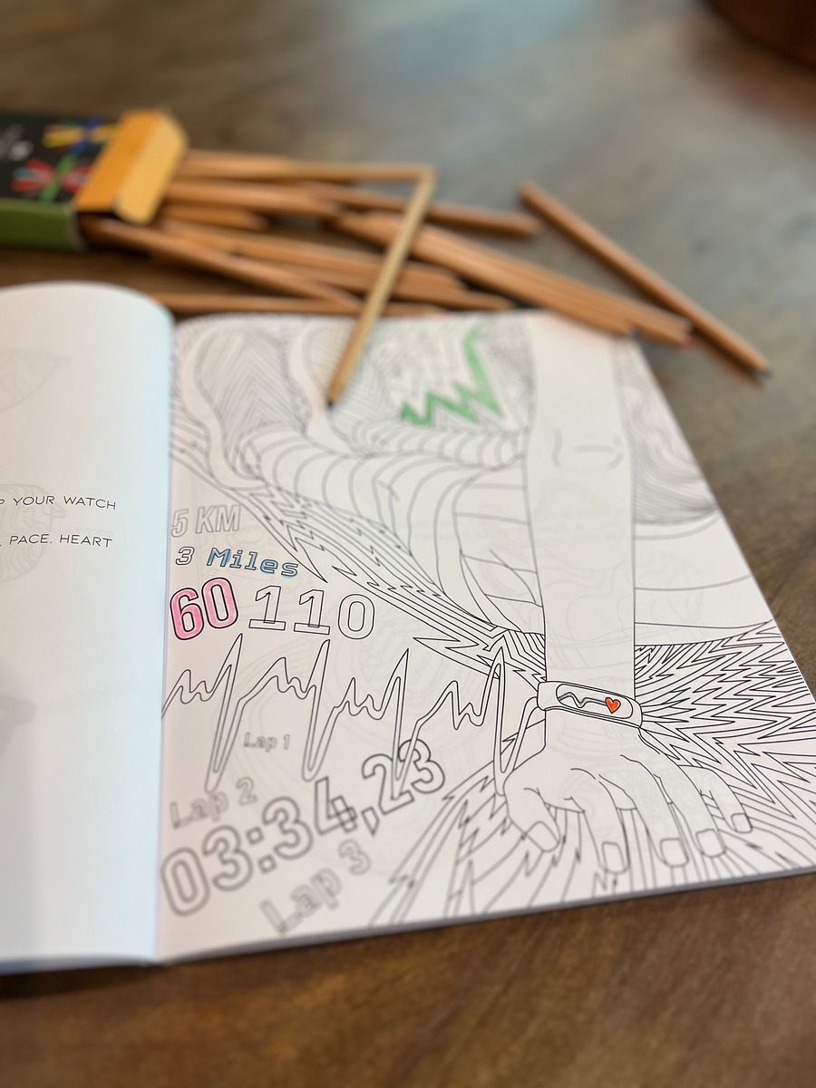 Be Slow. Get Fast. Runner's Coloring Book product image (4)