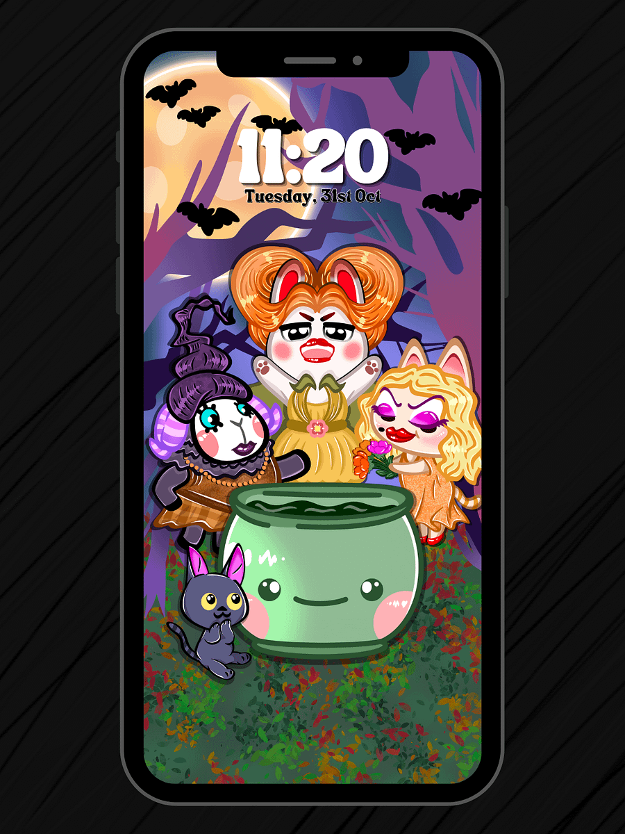 Hocus Pocus iPhone/Android Wallpaper product image (1)