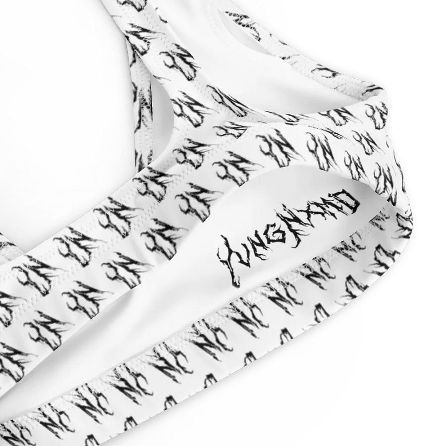 YN Checker Print Recycled Bikini Top product image (9)