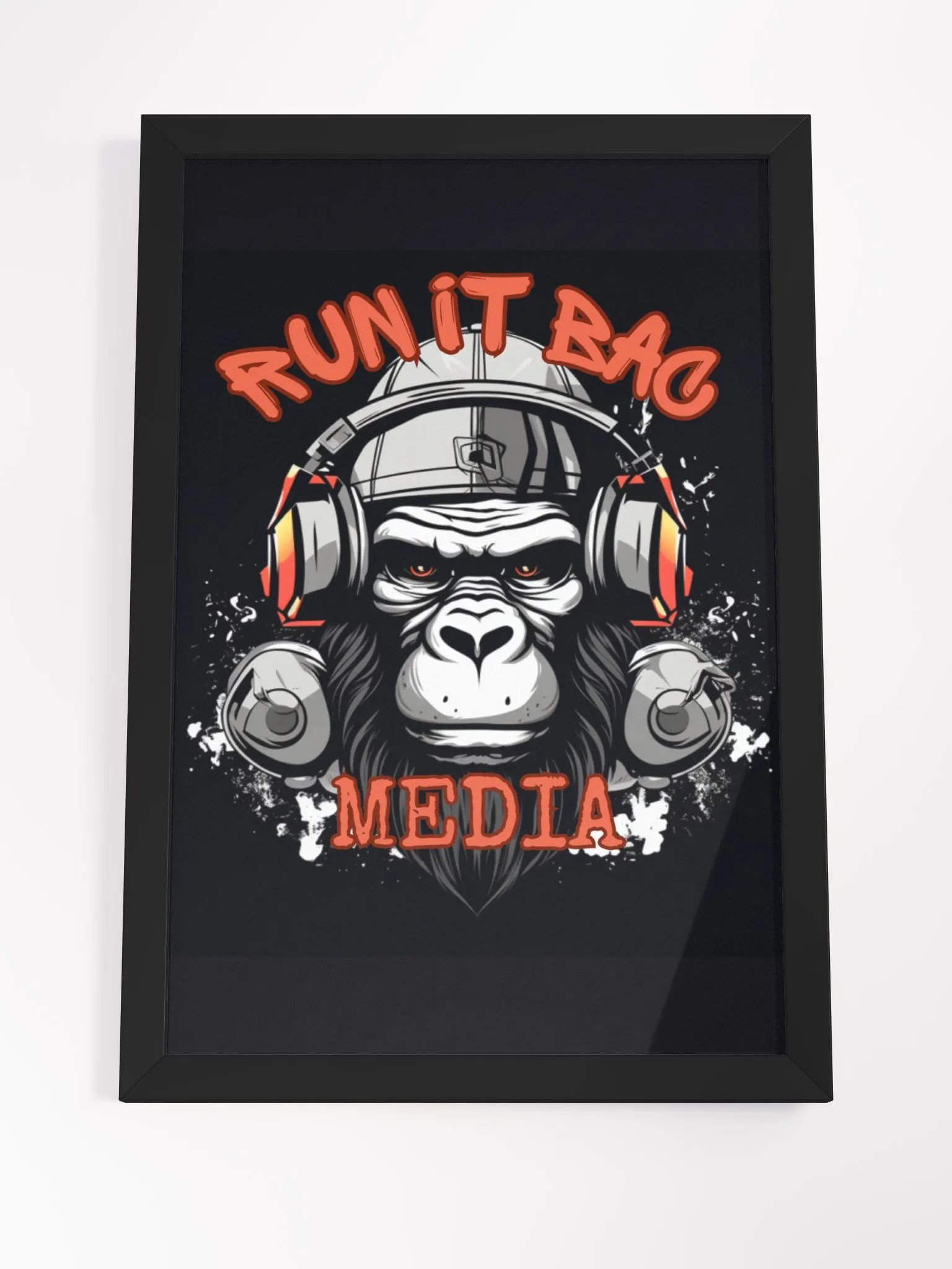 RUN It BAC Media Wall Poster Black product image (4)