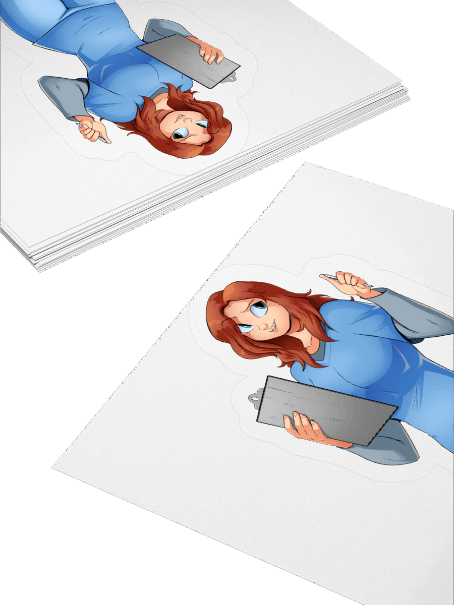 Claire Render Sticker product image (11)