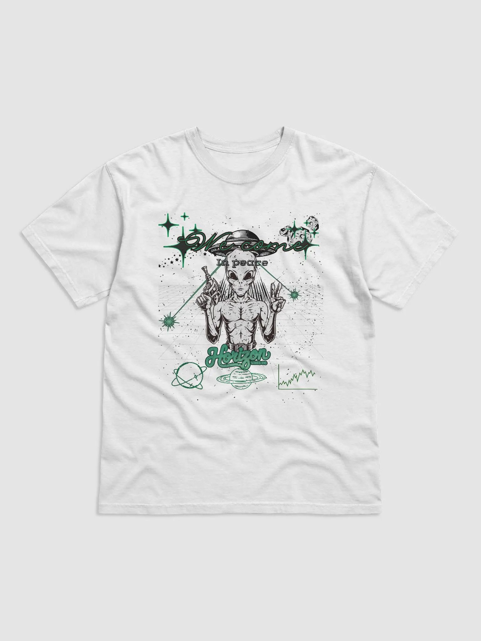 Peaceful Alien Graphic Tee product image (1)