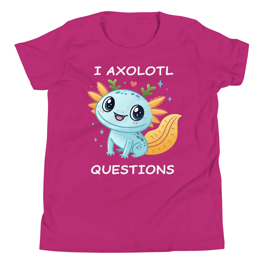 I Axolotl Questions Youth T-Shirt product image (34)