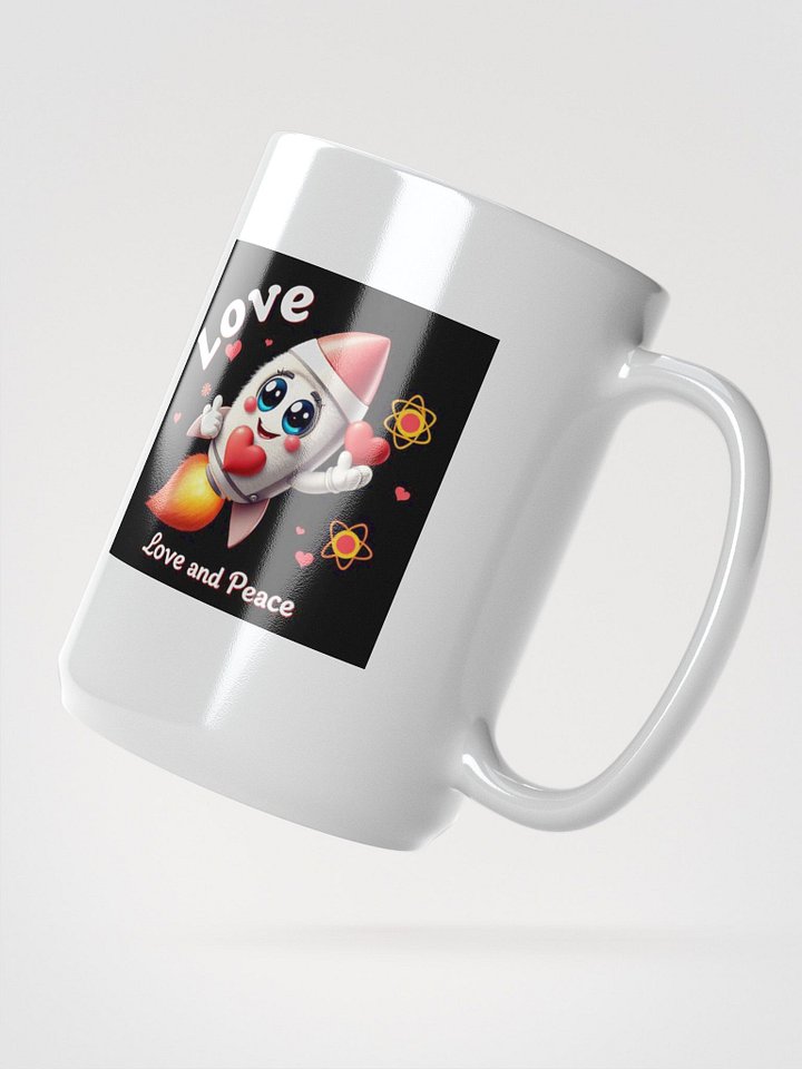 Love and Peace White Glossy Mug product image (2)