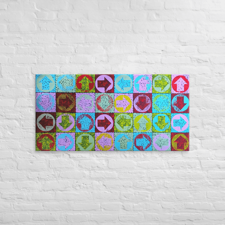 Mapping Heaven #2 (2001) on canvas (24" x 48") product image (2)