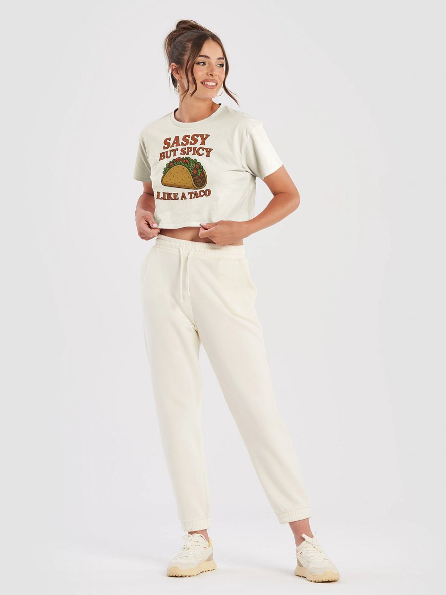 Sassy But Spicy Like A Taco Women's Crop Top product image (45)
