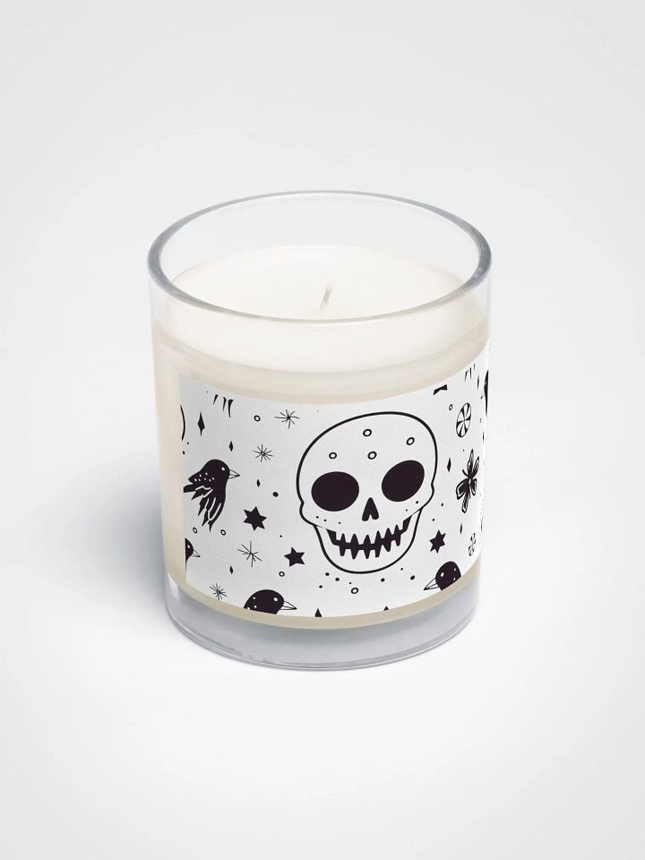 🌙 Cool Crow & Skull Motif Soy Candle 🕯️ product image (2)