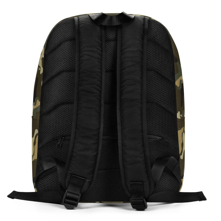 Military Green Camouflage All-Over Print Minimalist Backpack product image (3)