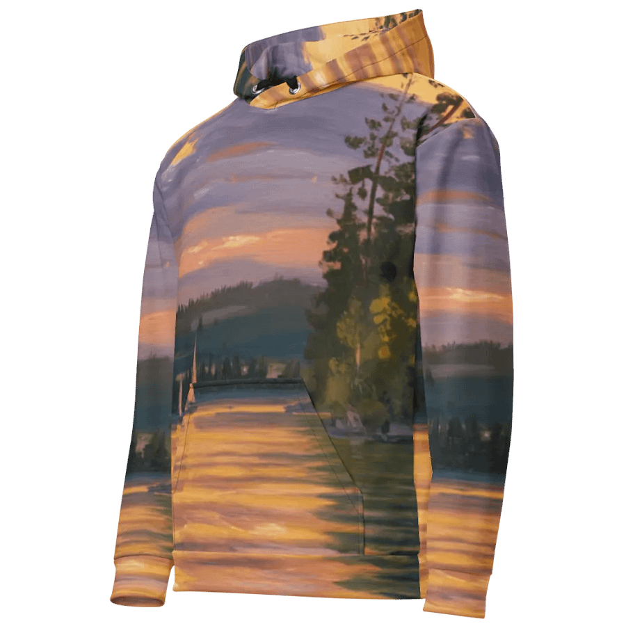 Sunset Lake Sailing, Unisex Hoodie product image (4)
