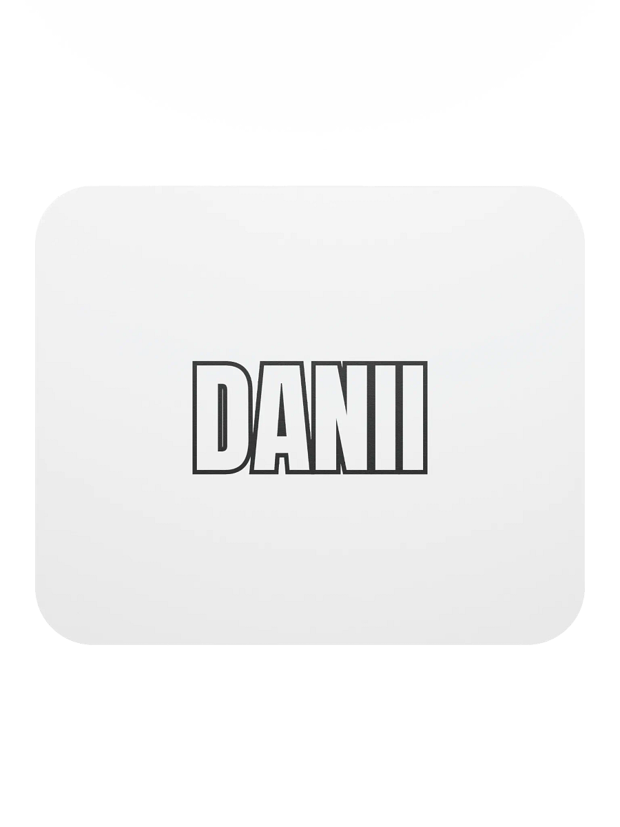 DANII WHITE BLACK MOUSE PAD product image (2)