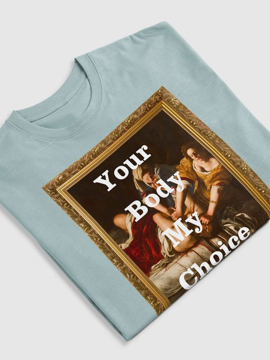 Judith Slaying Your Body My Choice Framed Heavyweight T-Shirt Double-Sided product image (5)