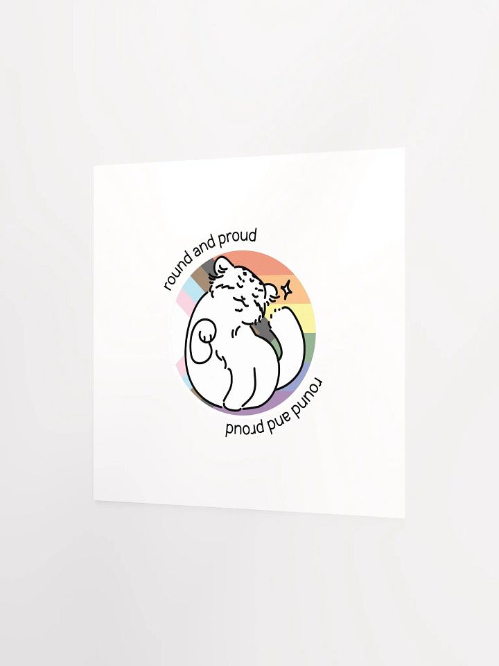Round and Proud Manul Pride Pastels Version - Matte Poster product image (2)