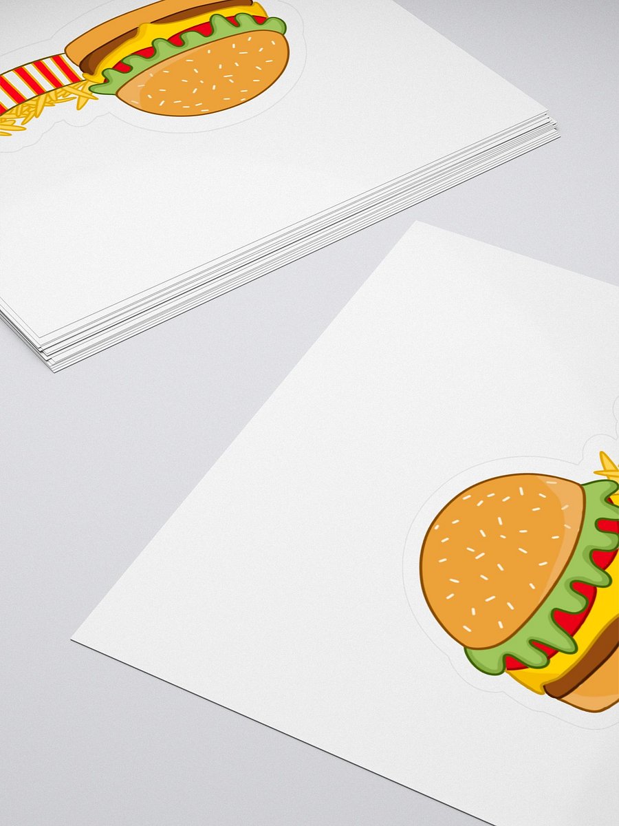 Cheeseburger and Fries Sticker product image (4)