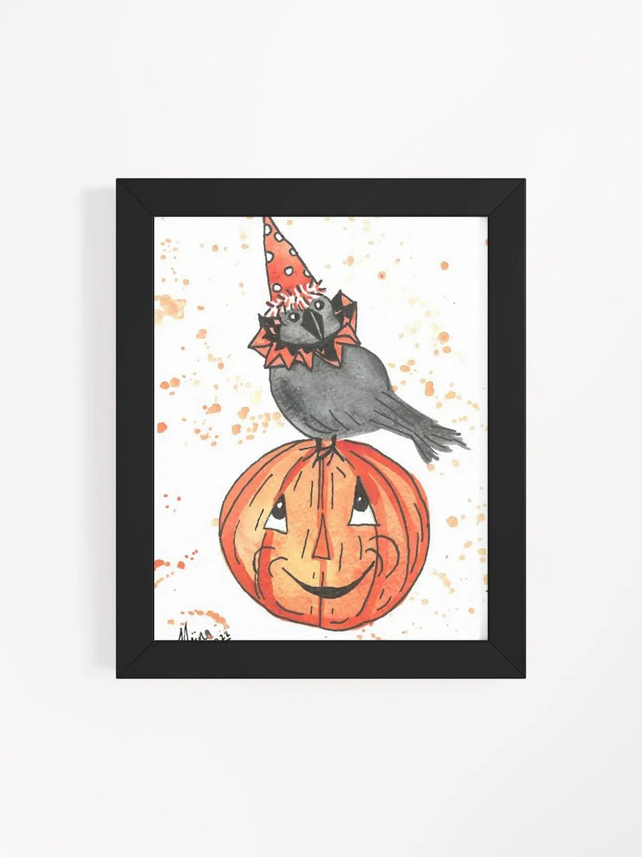 Vintage Halloween Crow Framed Print product image (15)