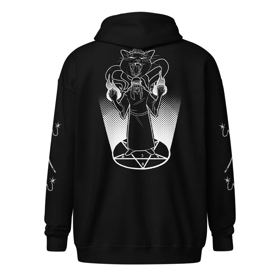 paintcultbuffet + kbthulu printed zip-up hoodie product image (31)