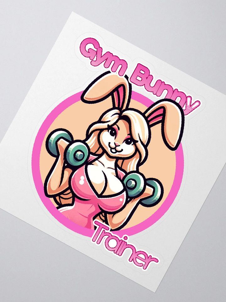 Gym Bunny Trainer Logo Sticker product image (2)
