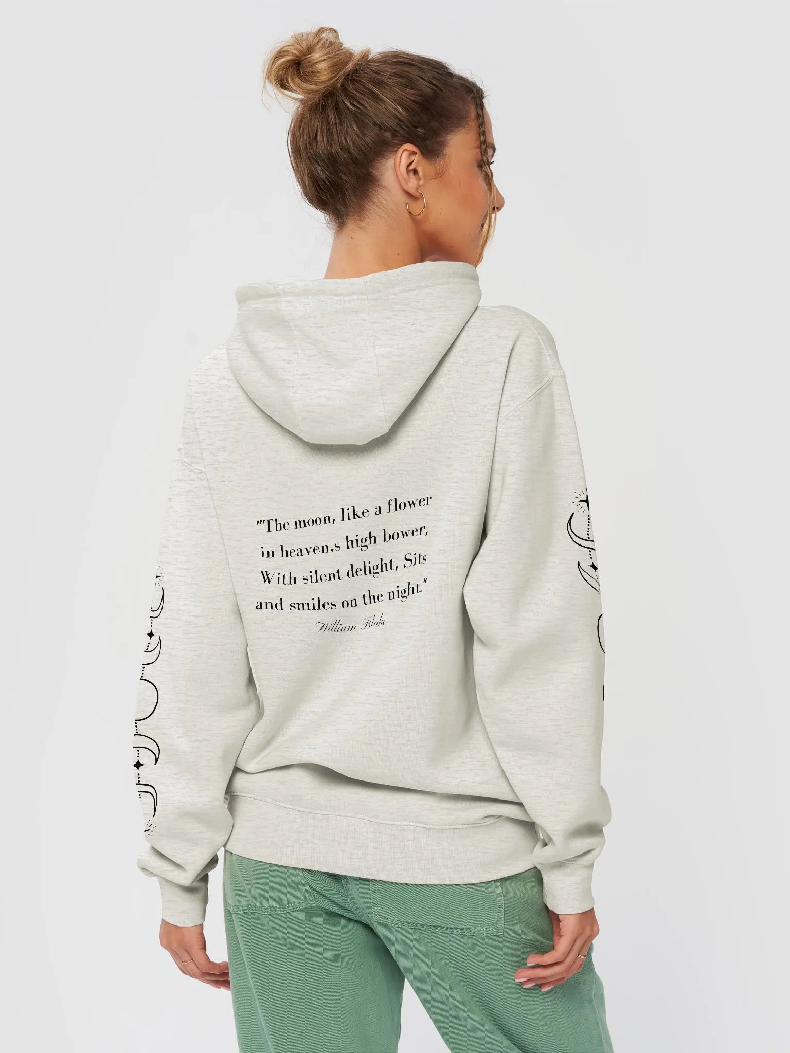The Moon Like a Flower Hoodie Black Version product image (9)
