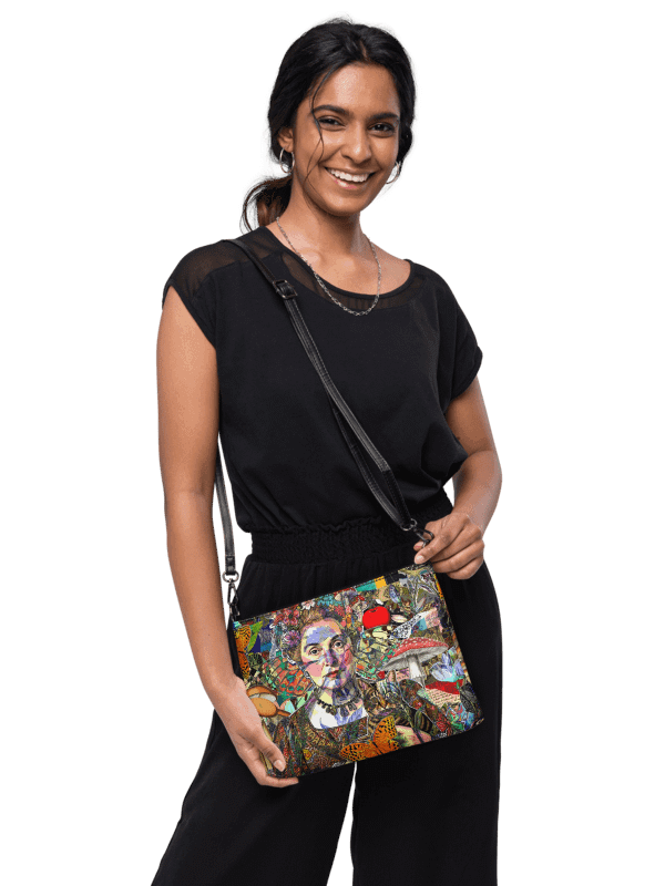 Lady with Cat-Over Crossbody Bag product image (2)