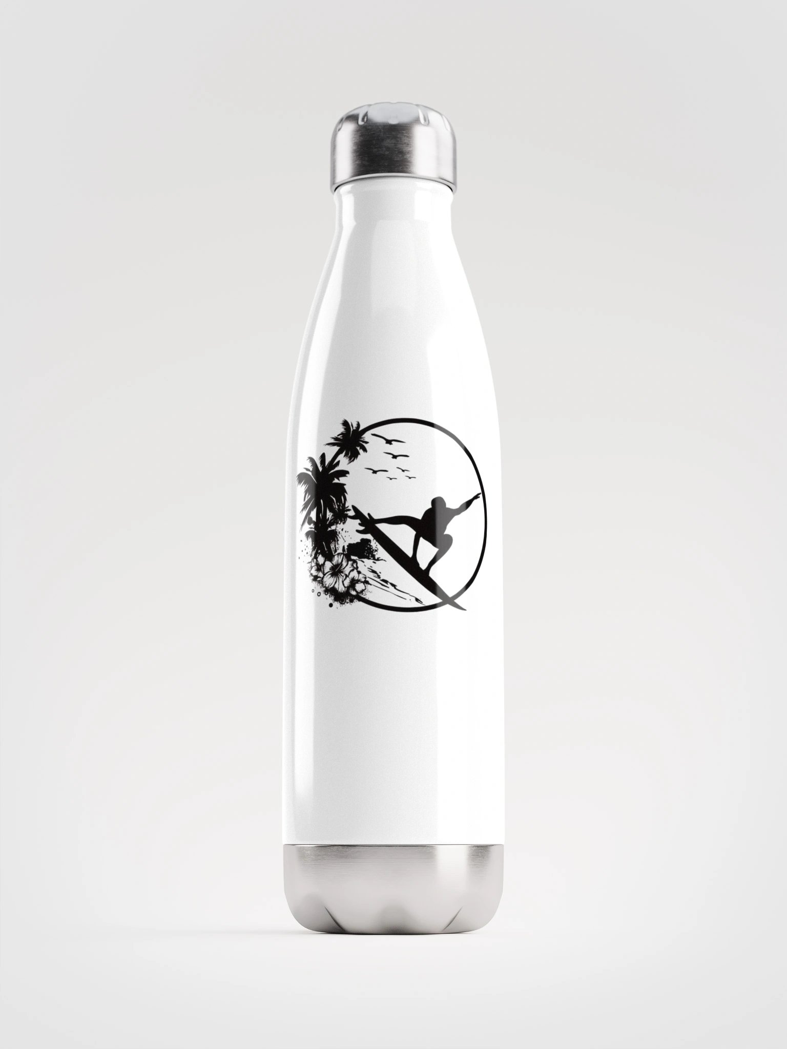 Tropical Surfer Stainless Steel Water Bottle product image (1)