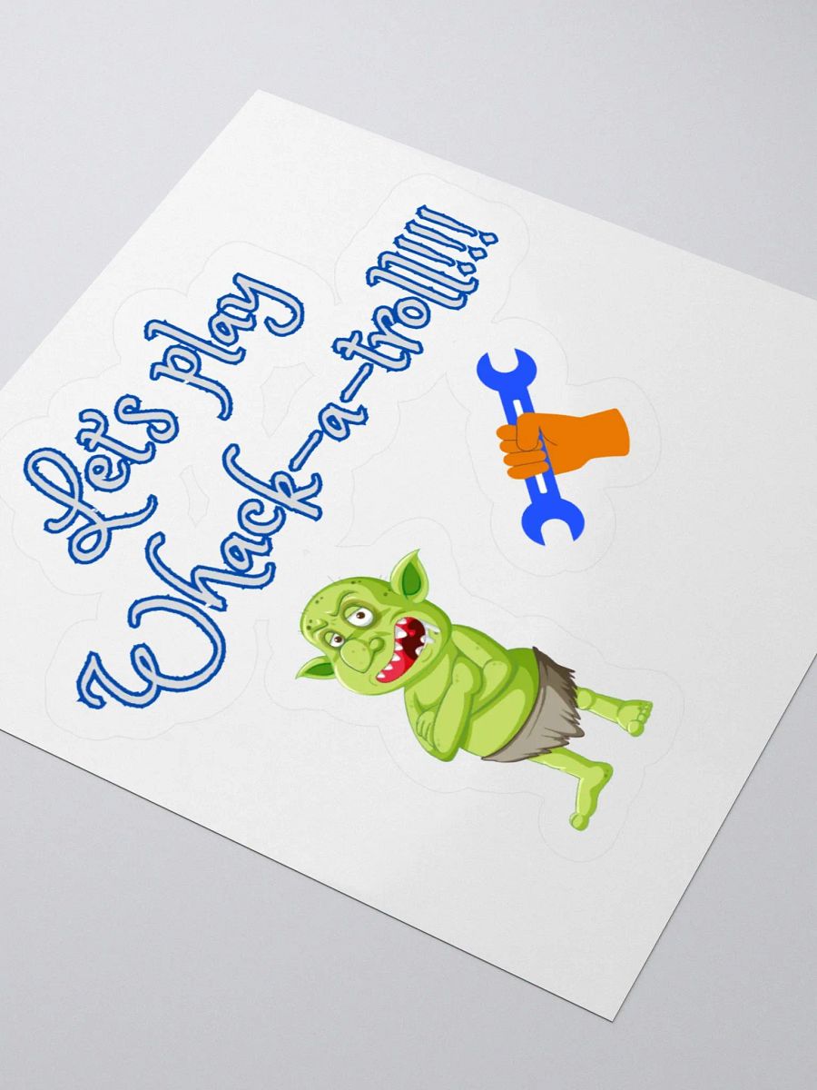 Whack-a-Troll Kiss Cut Stickers product image (3)