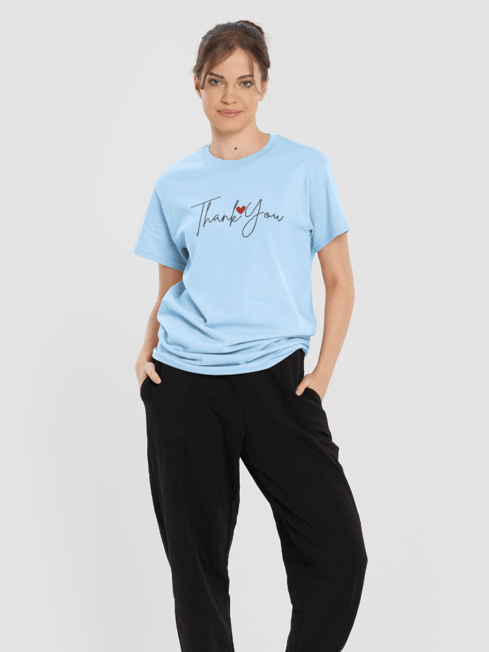Thank 💗 You Graphic Minimalist Tee product image (2)