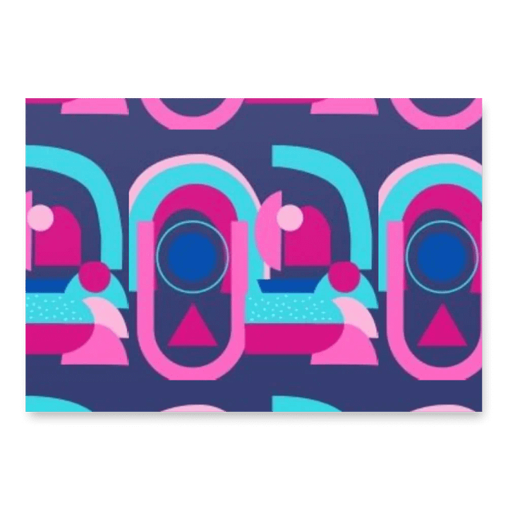 Geometry has the Blues Wrapping Paper product image (2)