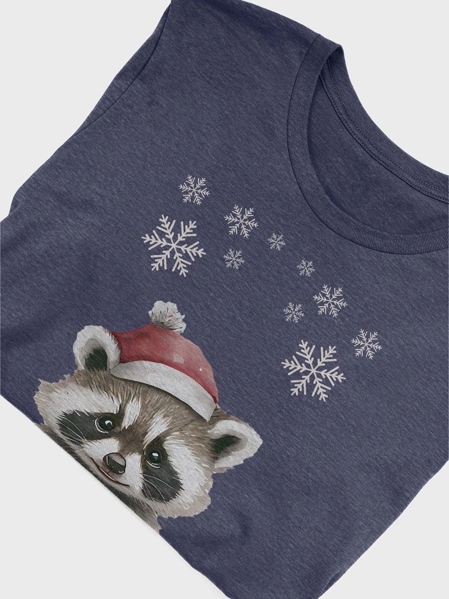 Santa Raccoon T-shirt product image (3)