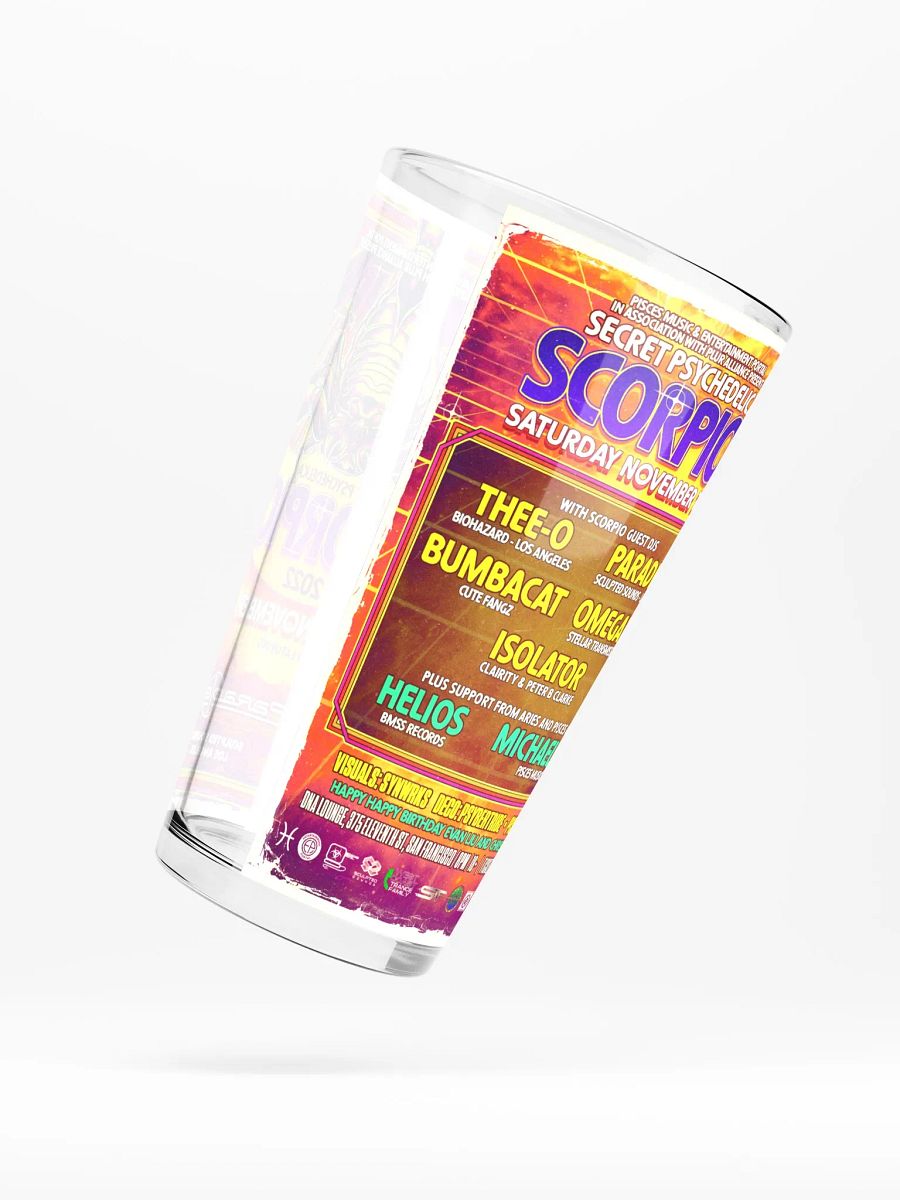 Scorpio 2022 Shaker Pint Glass product image (2)